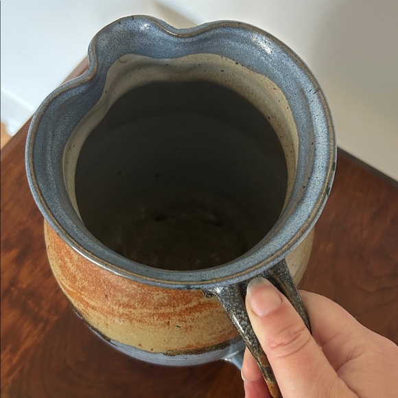 Large Handthrown Ceramic Pitcher - Picture 5 of 8